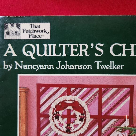 A Quilter's Christmas Patchwork Pattern Book 1984 Nancyann Johanson Twelker B-76 - Picture 5 of 7